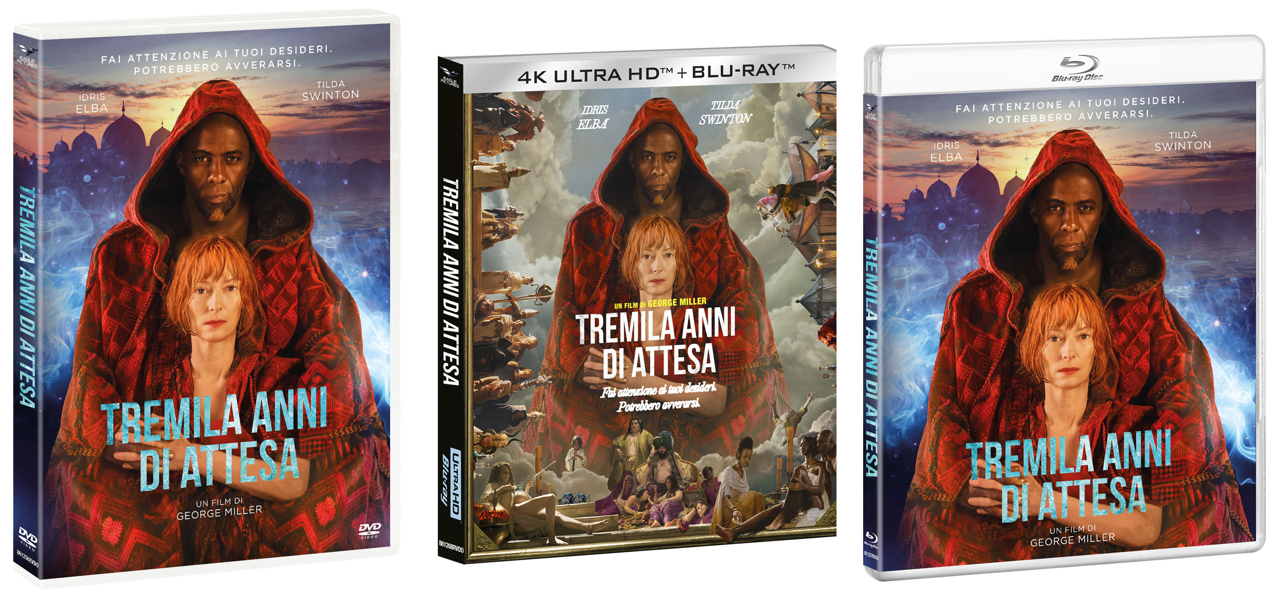 Tremila Anni di Attesa di George Miller in DVD, Blu-ray e 4K Ultra HD