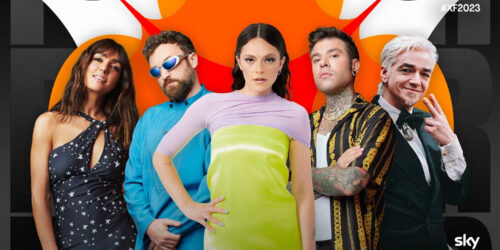 X Factor 2023, conduce Francesca Michielin con Giudici Fedez, Ambra Angiolini, Dargen D'Amico e Morgan [credit: Sky]