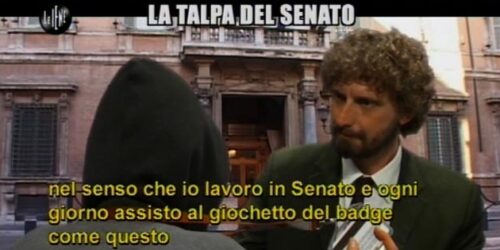 Iene show: parla la talpa del Senato