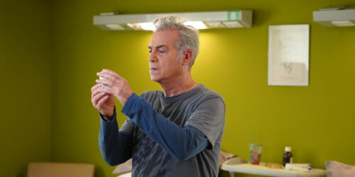 Massimo Ghini sul set del film 30 Anni (di meno) di Mauro Graiani [tag: Massimo Ghini] [credit: foto di Fabio De Girolami; courtesy of Ufficio Stampa film]