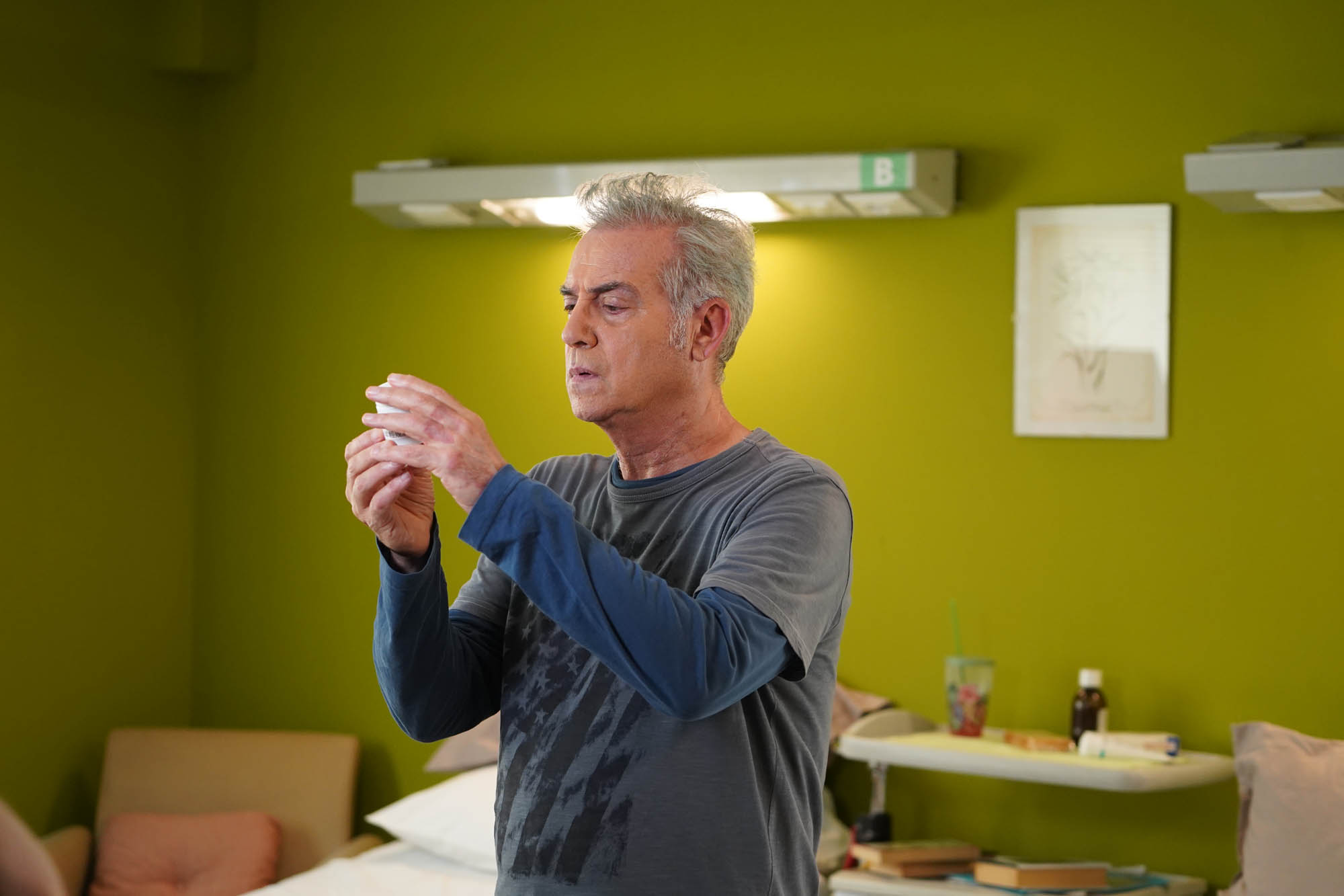 Massimo Ghini sul set del film 30 Anni (di meno) di Mauro Graiani [tag: Massimo Ghini] [credit: foto di Fabio De Girolami; courtesy of Ufficio Stampa film]