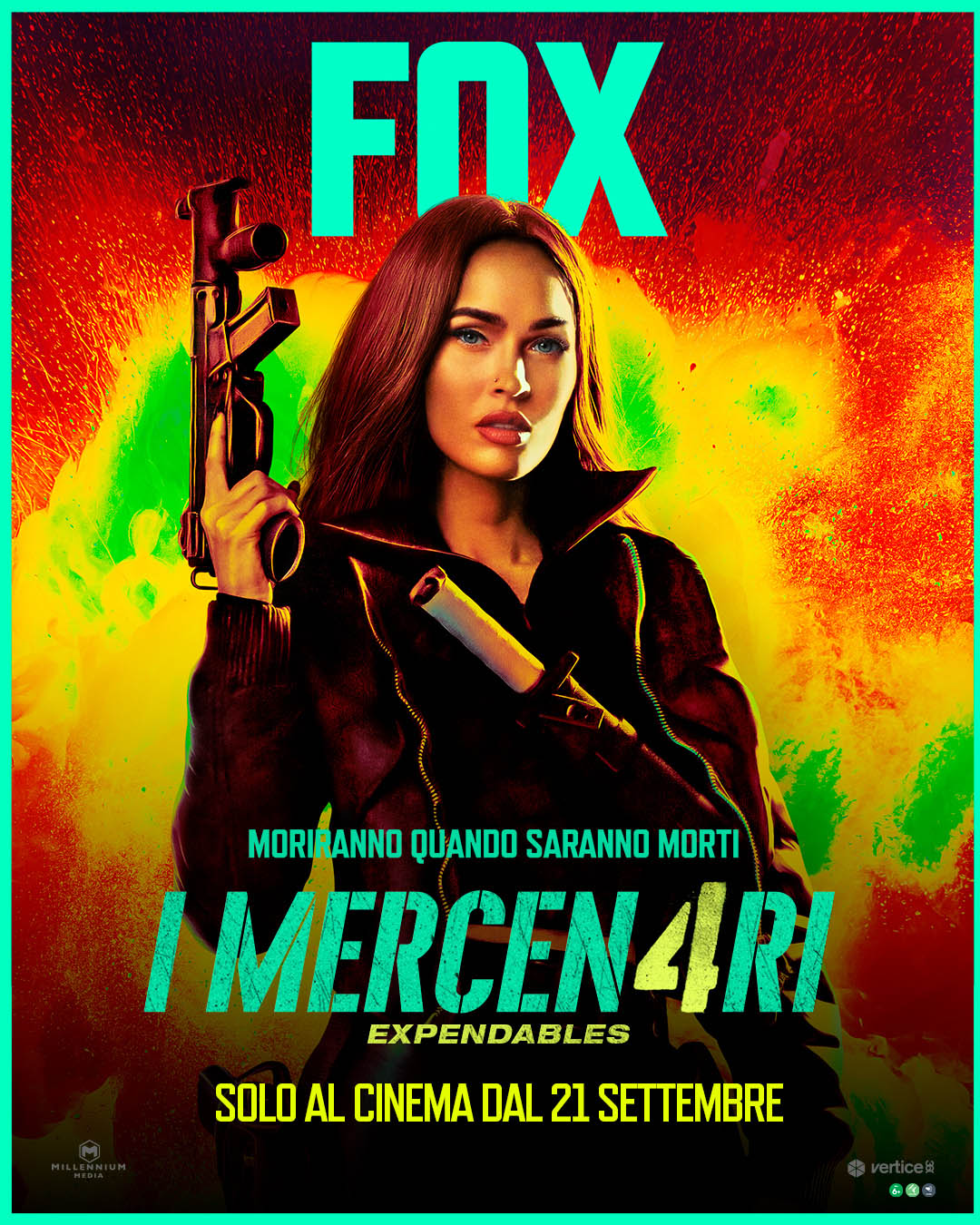 I Mercen4ri - Expendables Poster personaggio Megan Fox