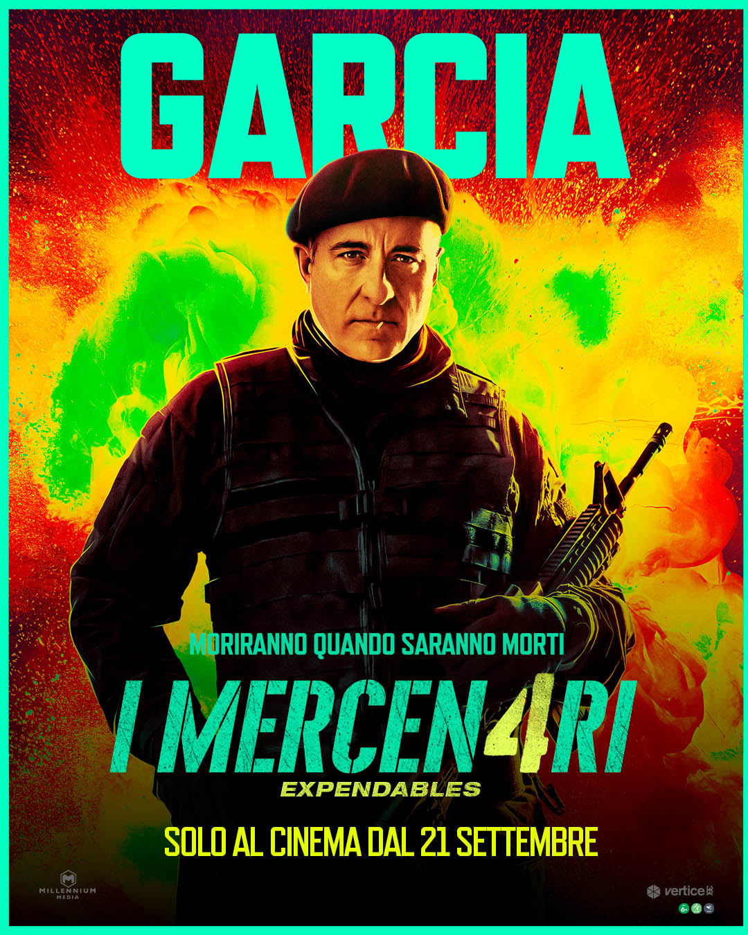 I Mercen4ri - Expendables Poster personaggio Andy Garcia