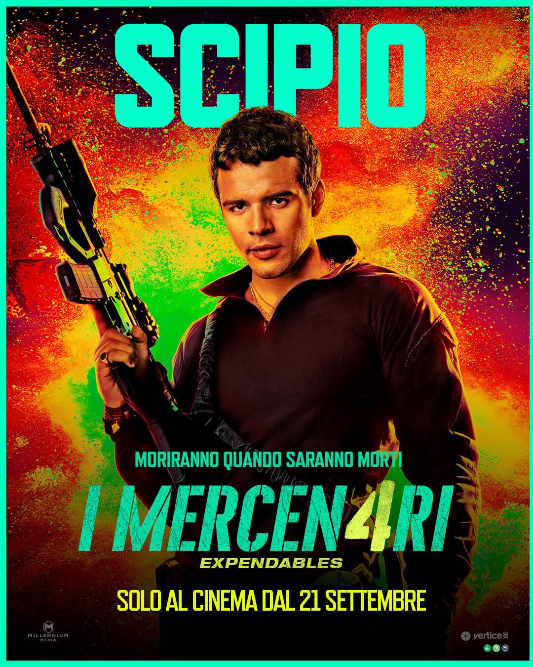 I Mercen4ri - Expendables Poster personaggio Jacob Scipio