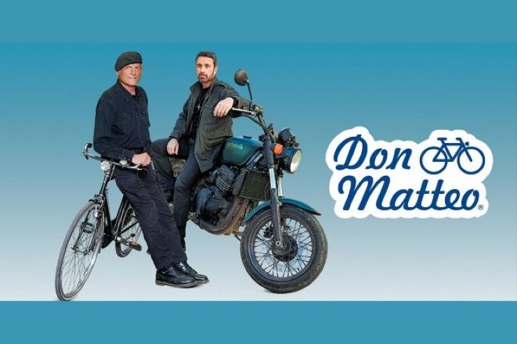 Terence Hill e Raoul Bova in Don Matteo - Rai