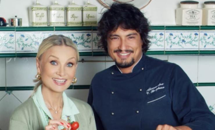 Barbara Bouchet con Alessandro Borghese