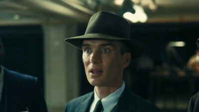 Cillian Murphy in Oppenheimer, scena da trailer