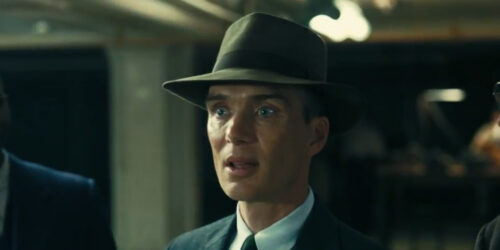 Cillian Murphy in Oppenheimer, scena da trailer