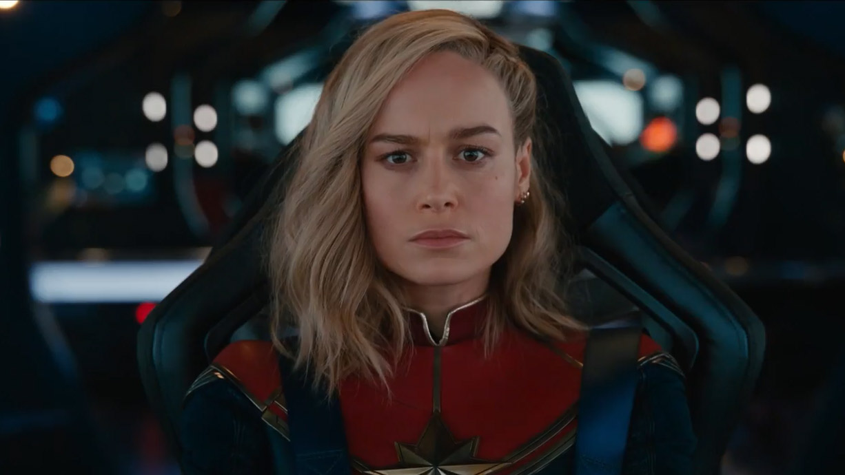 The Marvels, scena da trailer film con Brie Larson