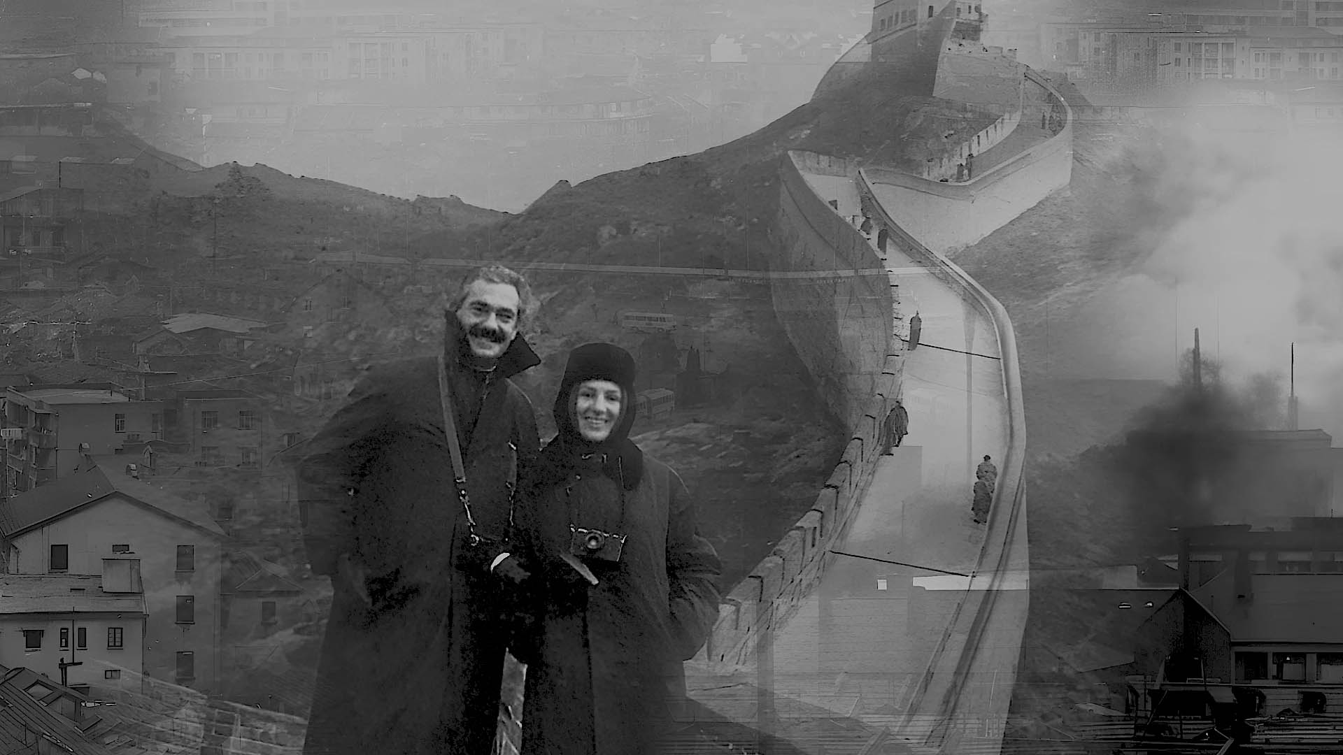 Foto di Tiziano Terzani e Angela in Cina - Tiziano Terzani il viaggio della vita [credit: courtesy of Mediaset]