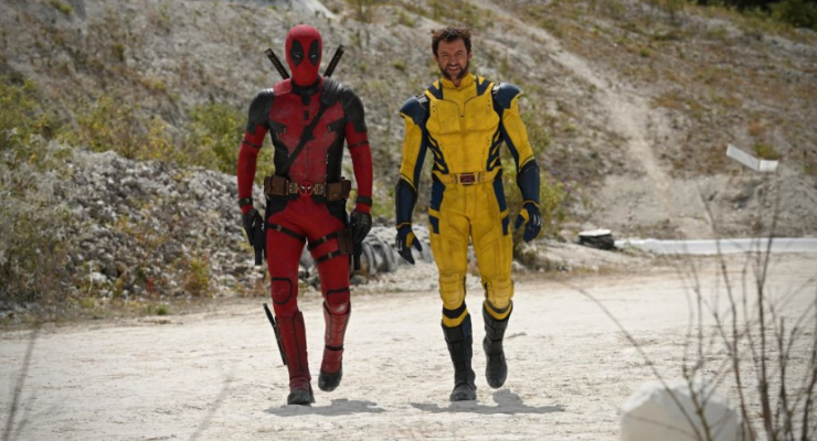 Wolverine e Deadpool nello scatto condiviso da Hugh Jackman e Ryan Reynolds su Instagram. Da notare il costume giallo e blu di Wolverine