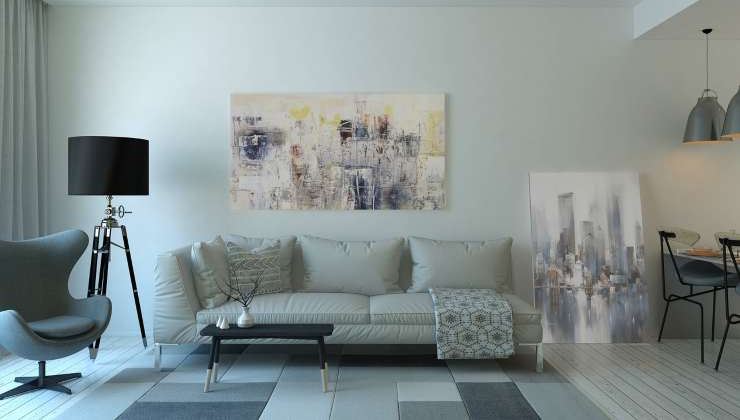 Una foto della casa di Andrea Delogu
