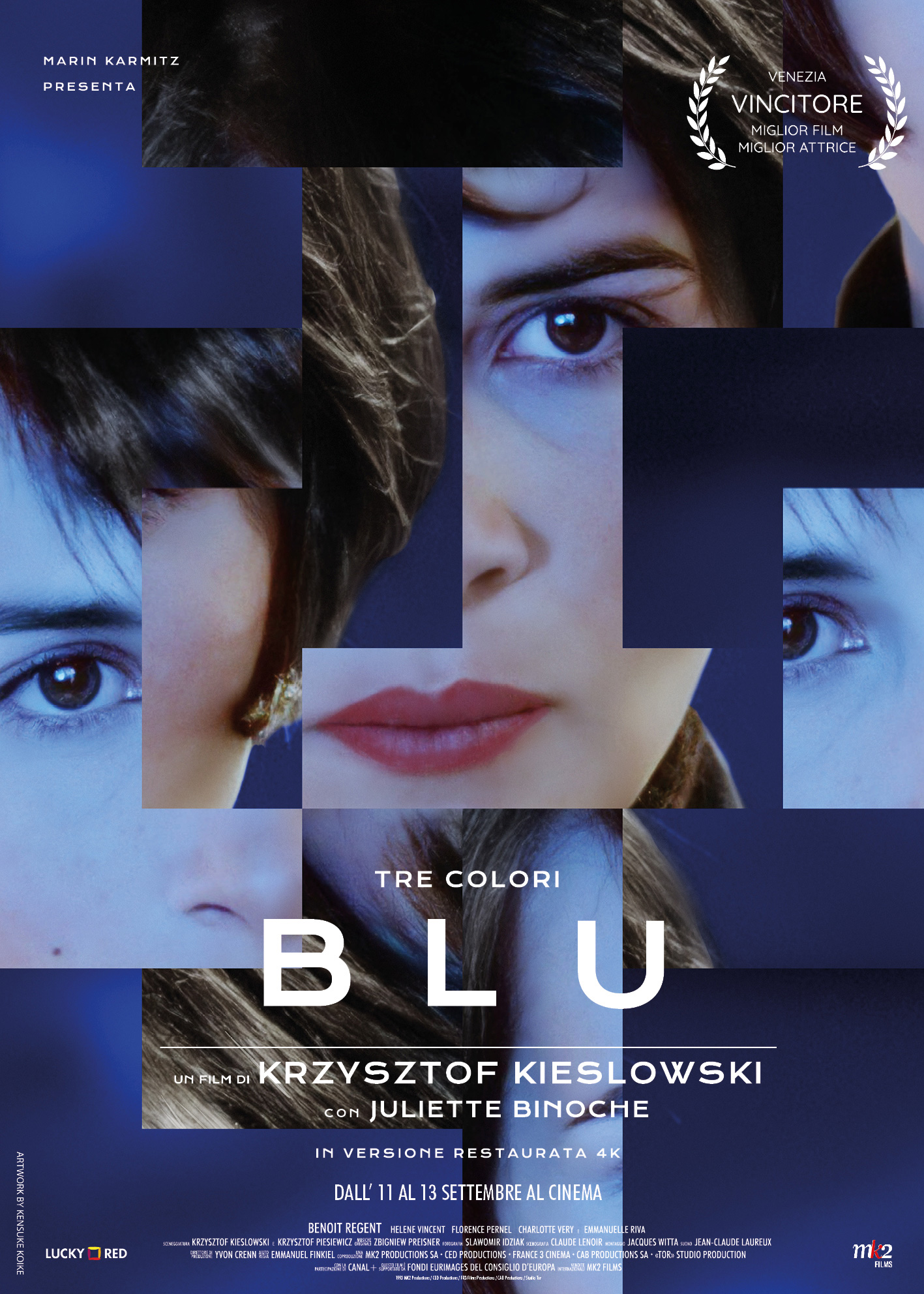 Poster Poster Tre colori - Film Blu di Krzysztof Kieslowski