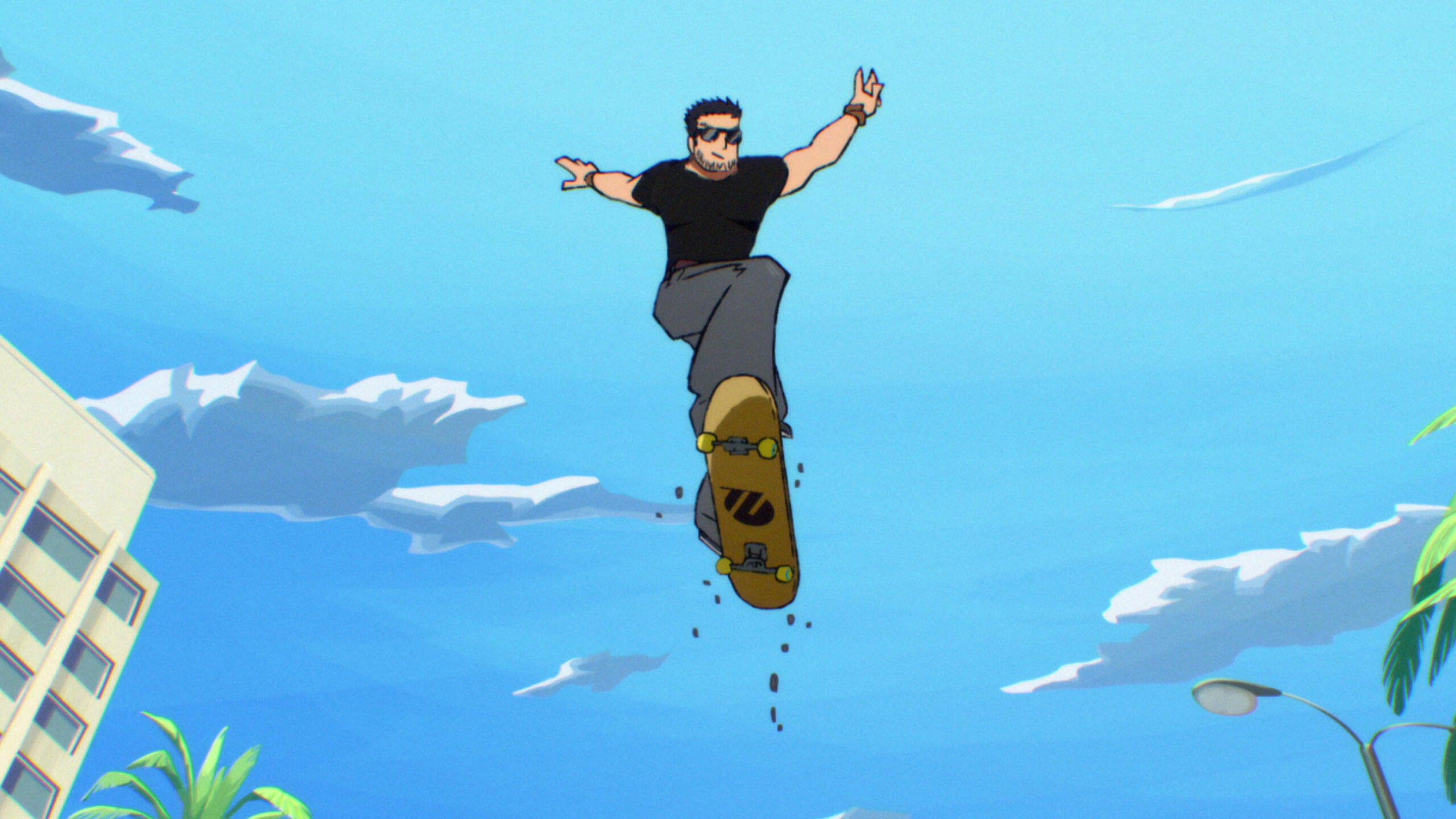 Chris Evans come Lucas Lee in Scott Pilgrim Takes Off 1x04 [credit: courtesy of Netflix]
