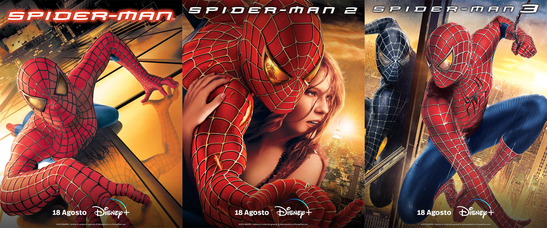 Spider-Man, trilogia con Tobey Maguire su Disney+