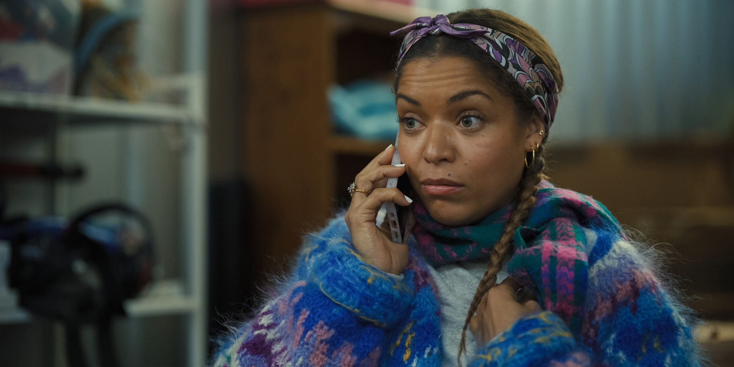 Antonia Thomas in Still Up 1x07 [tag: Antonia Thomas] [credit: courtesy of Apple]