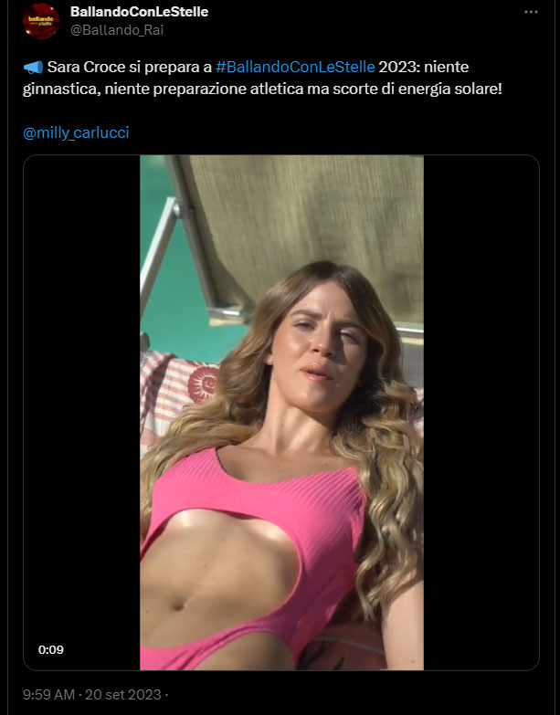 Ballando con le Stelle 2023 - L'annuncio di Sara Croce concorrente ufficiale