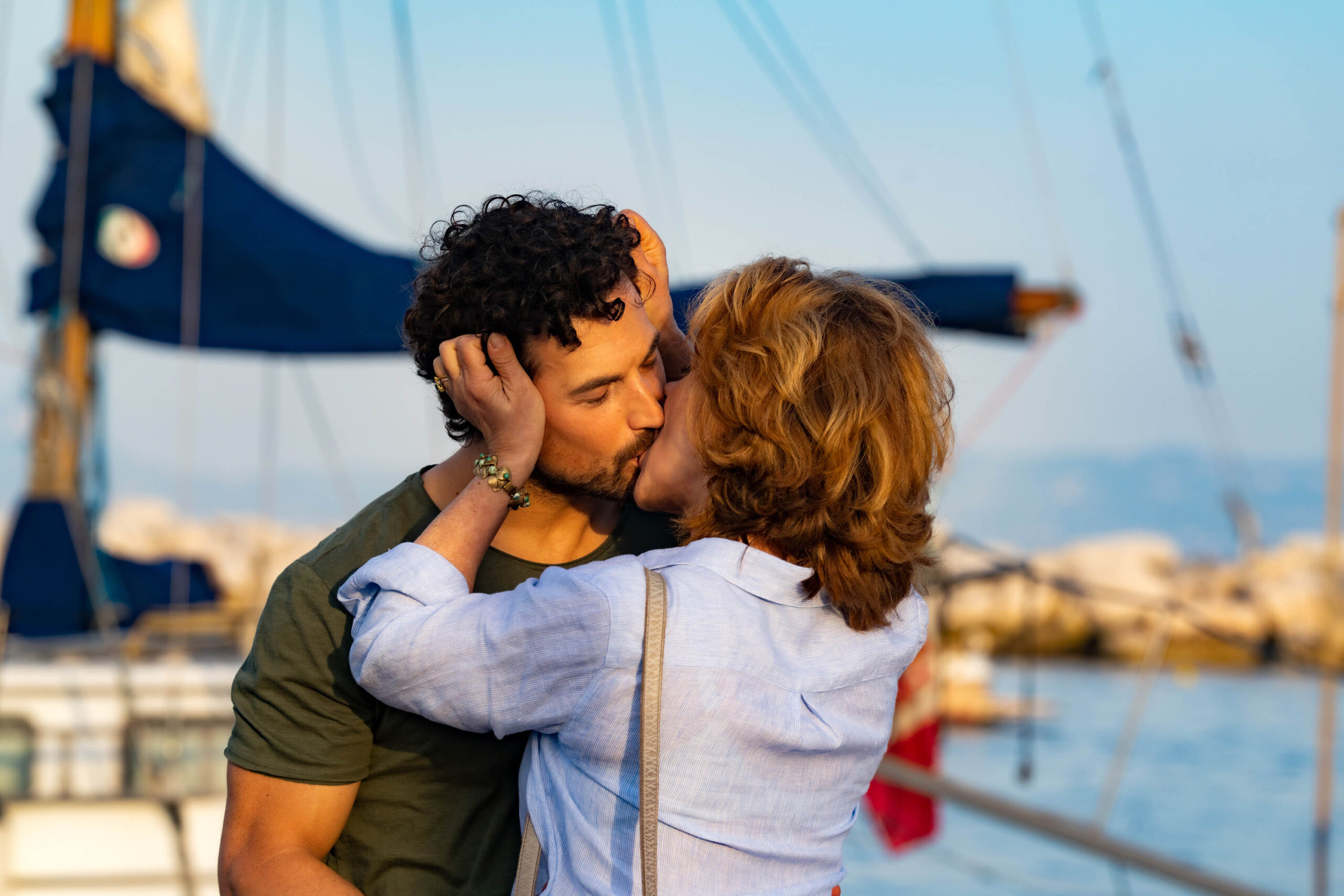 Monica Guerritore e Giacomo Gianniotti in Inganno 1x06 [credit: Gianni Fiorito/Netflix]