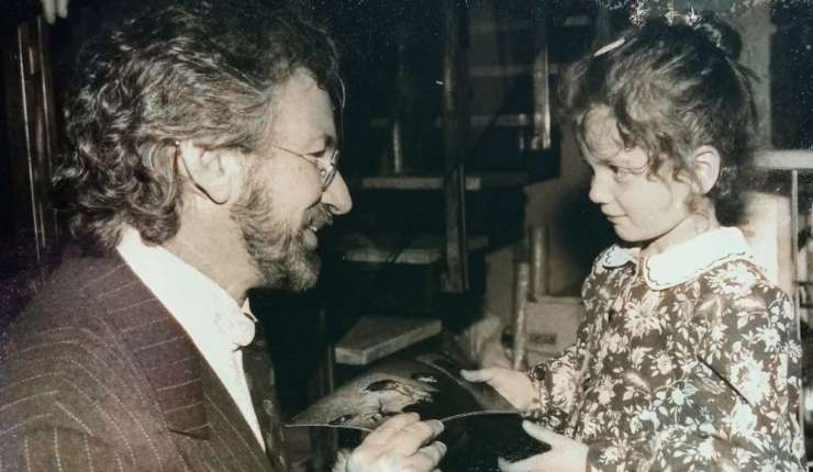 Oliwia Dabrowska e Steven Spielberg (credits IG @oliwia.dabrowska_) 