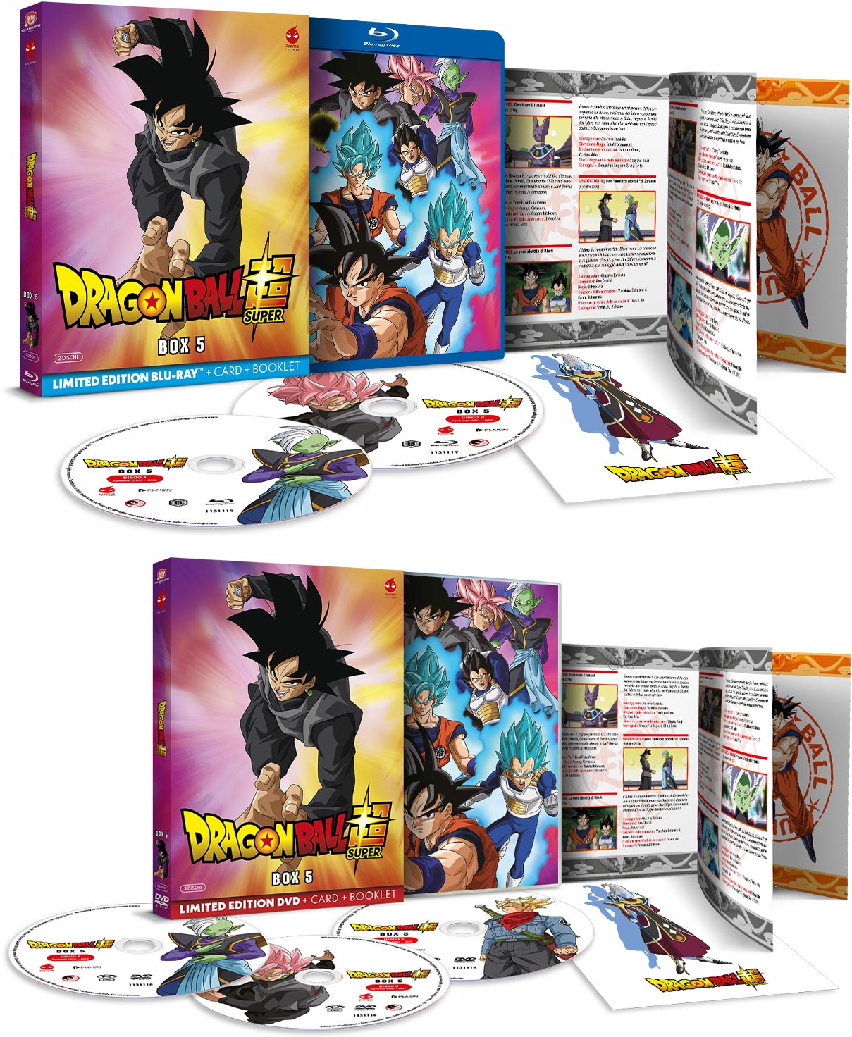 DRAGON BALL SUPER Box 5 in DVD e Blu-ray
