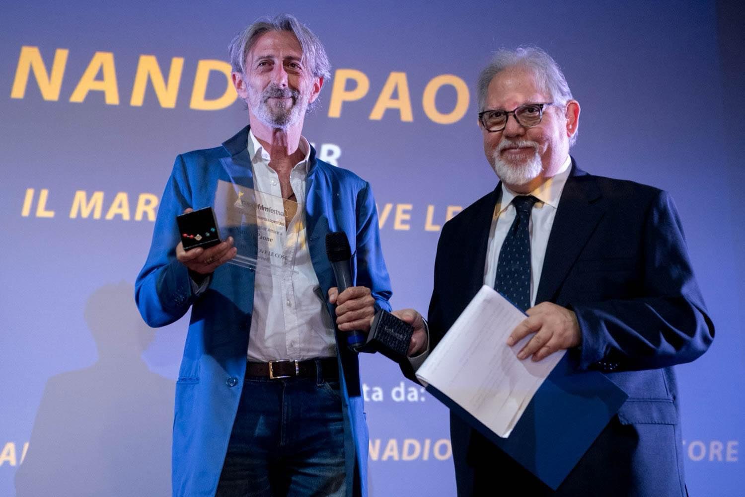 Nando Paone premiato al Napoli Film Festival 2023 [credit: courtesy of Ufficio Stampa]