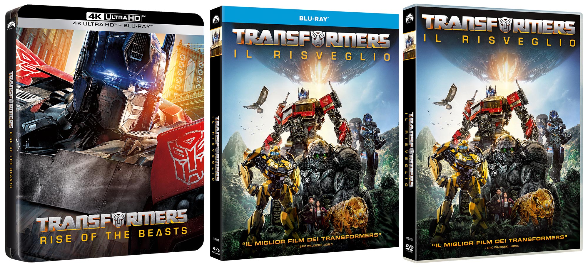 Transformers - Il Risveglio in DVD, Blu-ray e 4h UHD