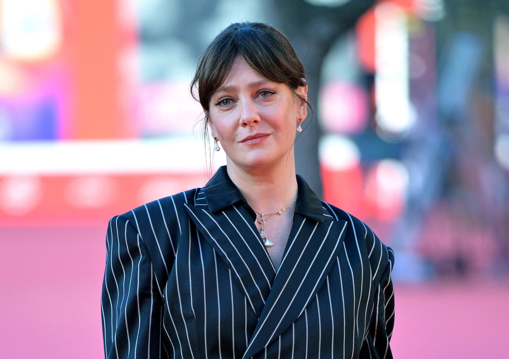 La regista italiana Giovanna Mezzogiorno arriva per la proiezione del film 'Unfitting' al Festival Internazionale del Cinema di Roma 18, a Roma, Italia, il 22 ottobre 2023. [credit: ANSA/Ettore Ferrari]