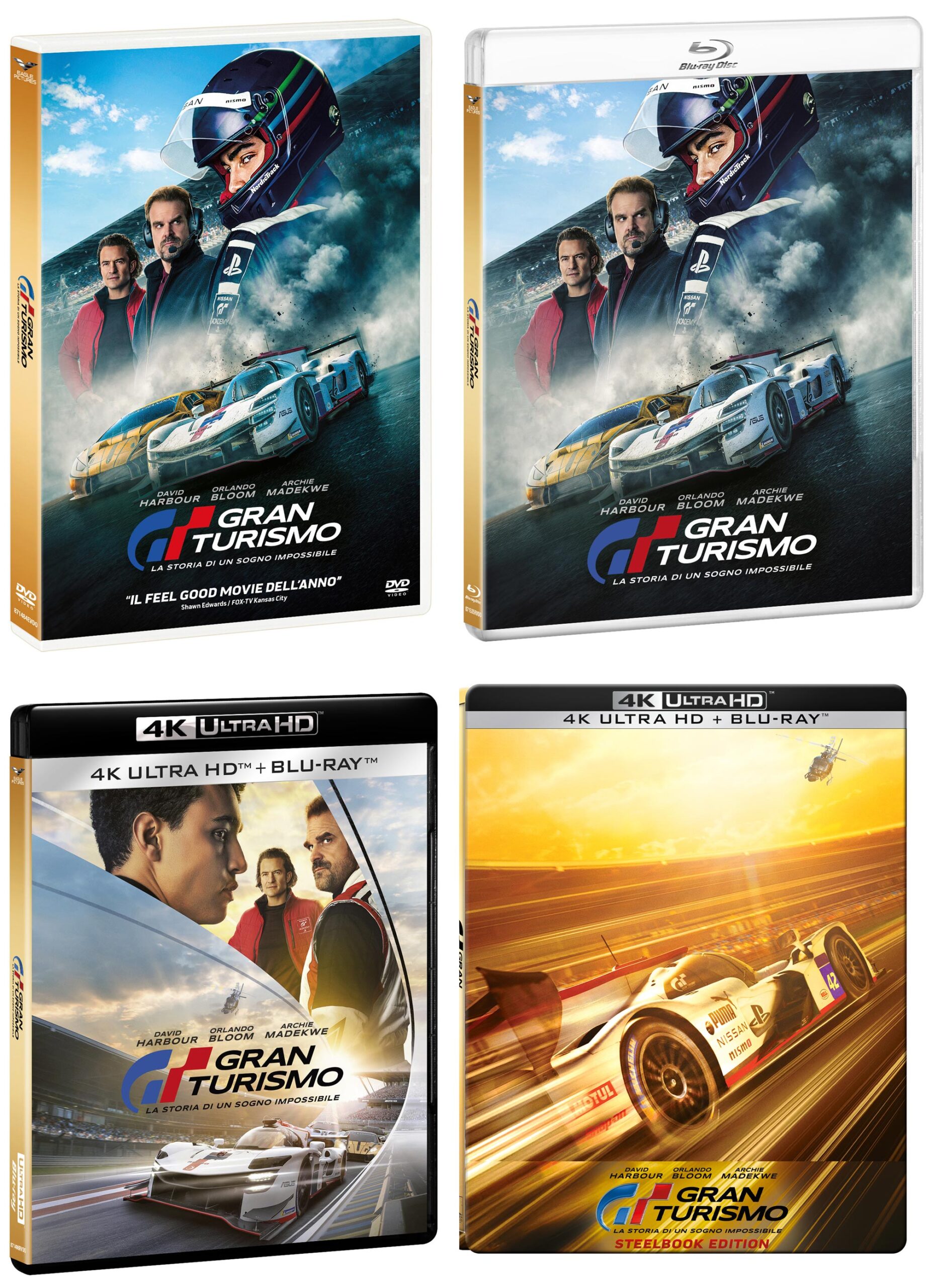 Gran Turismo La storia di un sogno impossibile in DVD, Blu-ray, 4K e Steelbook