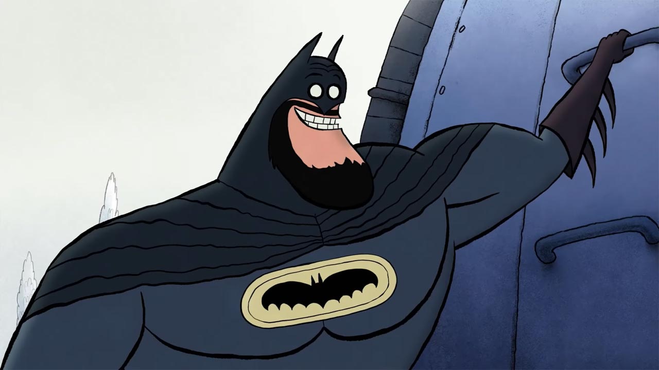 Merry Little Batman, scena da trailer film action comedy animato
