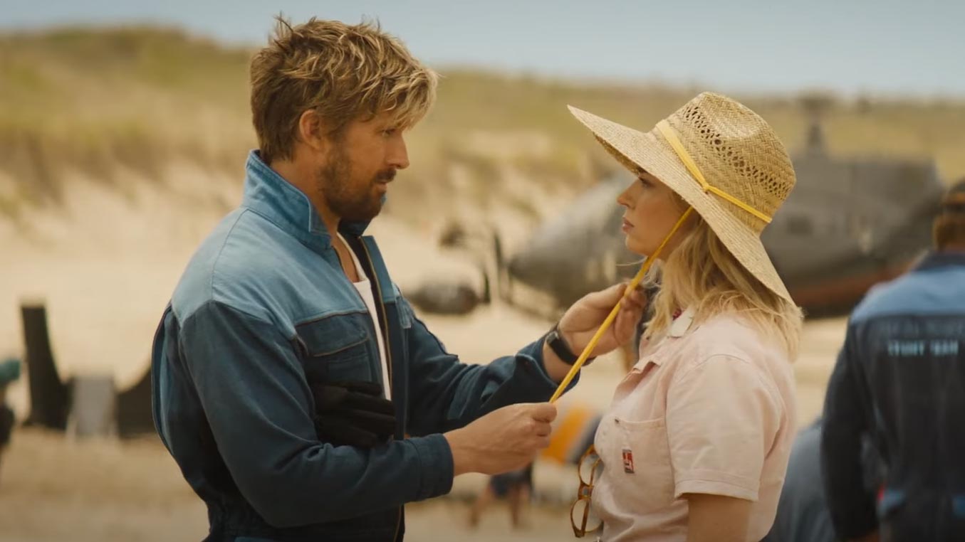 The Fall Guy con Ryan Gosling e Emily Blunt, scena da trailer
