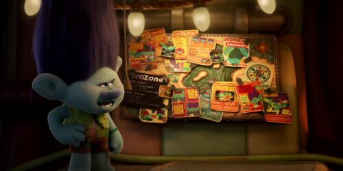 Branch mostra a Poppy e John Dory il suo tabellone degli indizi, Clip dal film Trolls 3 – Tutti Insieme