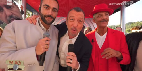 Viva Rai2 - 6 novembre 2023 - Marco Mengoni, Amadeus e Fiorello