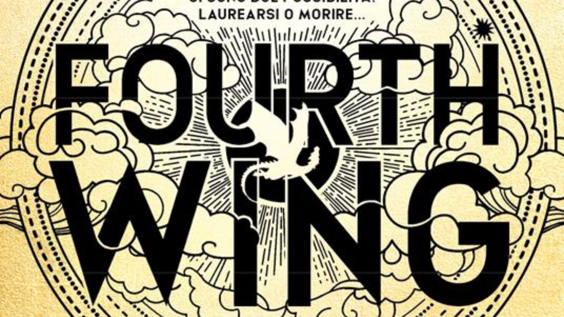 Dettaglio copertina Fourth Wing di Rebecca Yarros