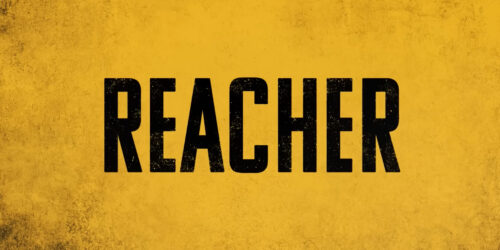 Reacher - Alan Ritchson - poster logo