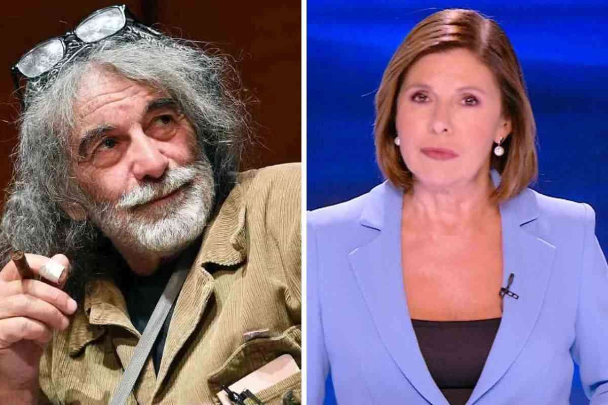 Bianca Berlinguer e Mauro Corona