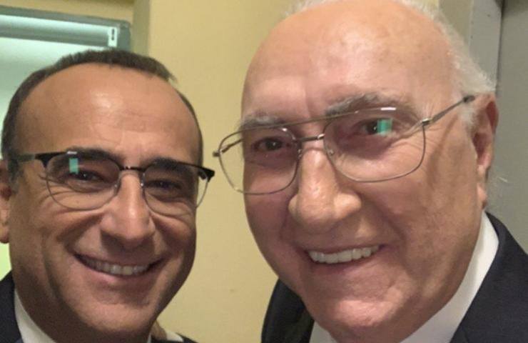 Carlo Conti e Pippo Baudo, icona di Sanremo